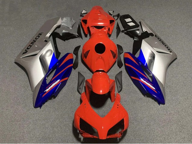 Preisgünstige Honda CBR1000RR Motorrad Verkleidung 2004-2005 - Silber Blau Rot Streifen