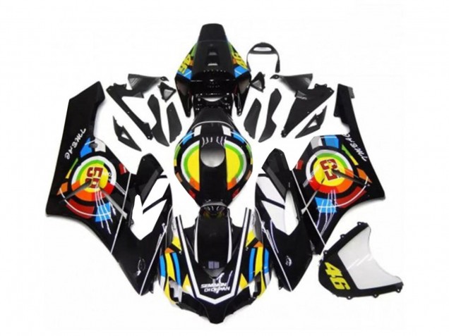 Preisgünstige Honda CBR1000RR Motorrad Verkleidung 2004-2005 - Glanzendes Schwarz Gelb Grun Rot 46