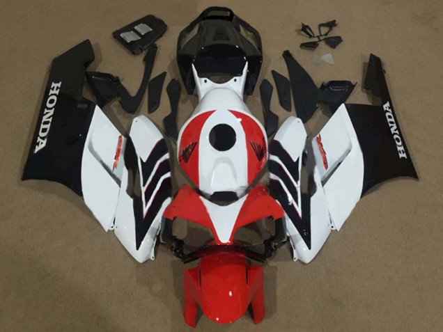 Preisgünstige Honda CBR1000RR Motorrad Verkleidung 2004-2005 - Weiss Rot Matt Schwarz