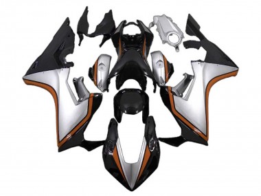 Preisgünstige Honda CBR1000RR Motorrad Verkleidung 2017-2023 - Silber Orange Glanzendes Schwarz