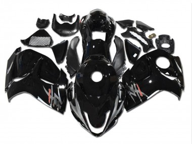 Preisgünstige Suzuki GSXR 1300 Hayabusa Motorrad Verkleidung 2008-2020 - Glanzendes Schwarz Grau