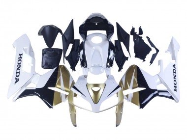 Preisgünstige Honda CBR600RR Motorrad Verkleidung 2005-2006 - Gold Weiss Schwarz