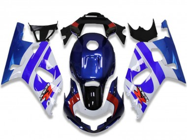 Preisgünstige Suzuki GSXR 600/750 Motorrad Verkleidung 2001-2003 - Weiss Blau Rot Schwarz