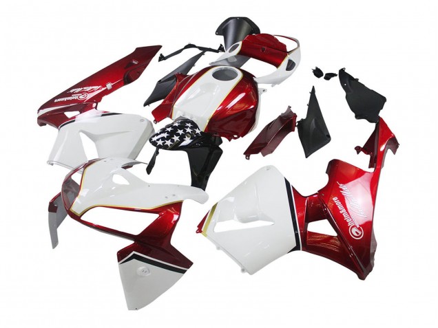 Preisgünstige Honda CBR600RR Motorrad Verkleidung Kit 2005-2006 - Rot Weiss Schwarz