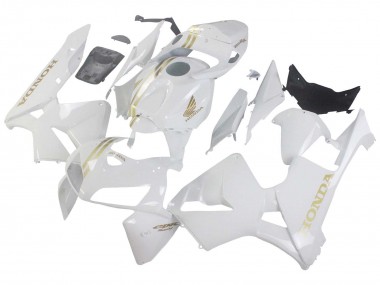 Preisgünstige Honda CBR600RR Motorrad Verkleidung 2005-2006 - Weiss Gold