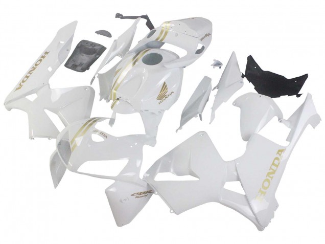 Preisgünstige Honda CBR600RR Motorrad Verkleidung 2005-2006 - Weiss Gold