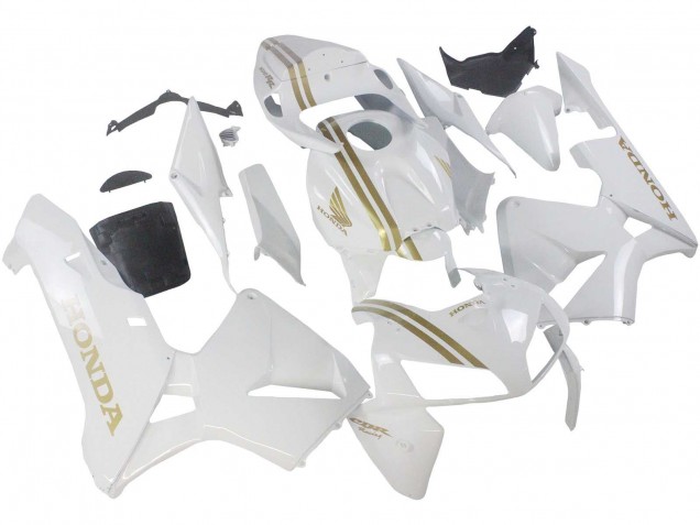 Preisgünstige Honda CBR600RR Motorrad Verkleidung 2005-2006 - Weiss Gold