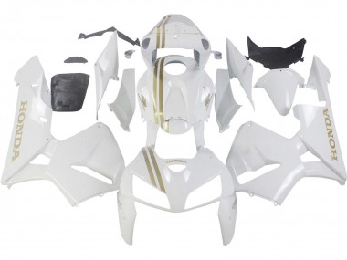 Preisgünstige Honda CBR600RR Motorrad Verkleidung 2005-2006 - Weiss Gold