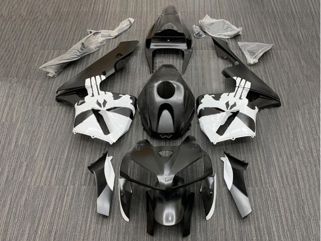 Preisgünstige Honda CBR600RR Motorrad Verkleidung Kit 2005-2006 - Schwarz Weiss
