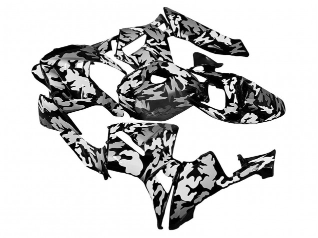 Preisgünstige Honda CBR600RR Motorrad Verkleidung 2005-2006 - Schwarz Weiss Grau Camouflage
