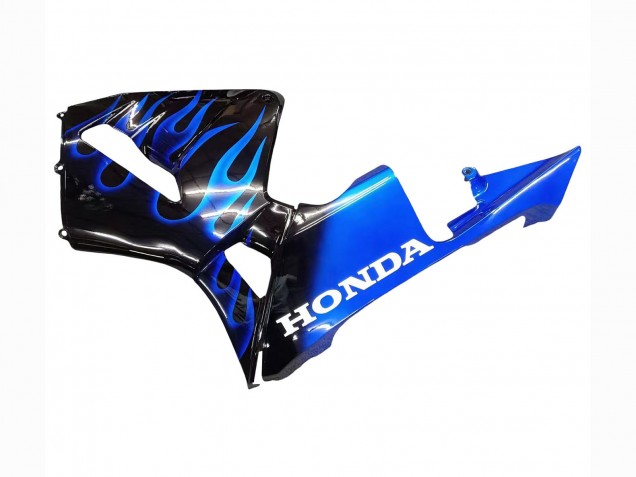 Preisgünstige Honda CBR600RR Motorrad Verkleidung 2005-2006 - Glanzendes Schwarz Blau Flamme