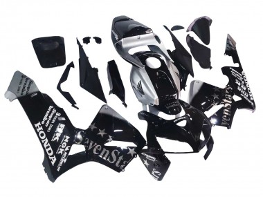 Preisgünstige Honda CBR600RR Motorrad Verkleidung 2005-2006 - Schwarz Silber SevenStars