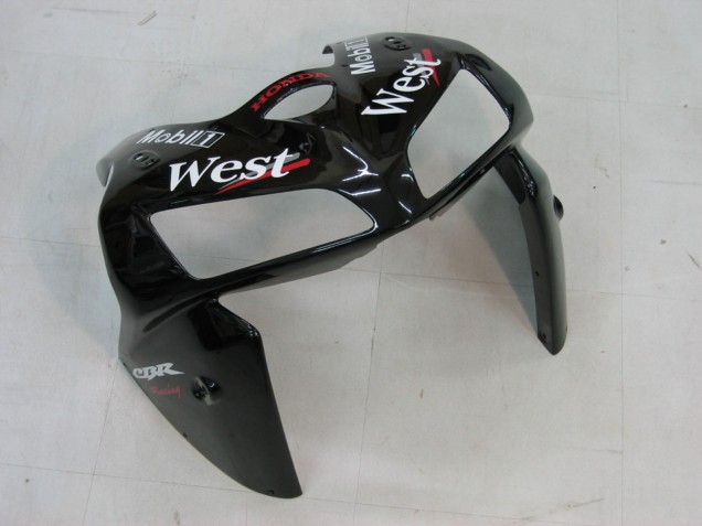 Preisgünstige Honda CBR600RR Motorrad Verkleidung 2005-2006 - Glanzendes Schwarz Weiss West
