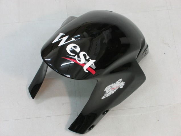 Preisgünstige Honda CBR600RR Motorrad Verkleidung 2005-2006 - Glanzendes Schwarz Weiss West