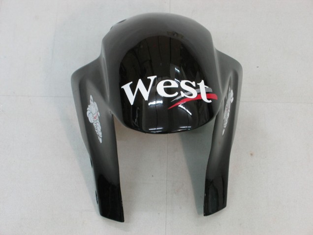 Preisgünstige Honda CBR600RR Motorrad Verkleidung 2005-2006 - Glanzendes Schwarz Weiss West