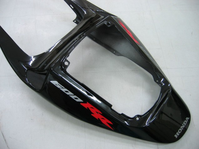 Preisgünstige Honda CBR600RR Motorrad Verkleidung 2005-2006 - Glanzendes Schwarz Grau Flamme