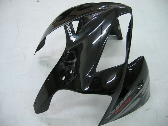 Preisgünstige Honda CBR600RR Motorrad Verkleidung 2005-2006 - Glanzendes Schwarz Grau Flamme