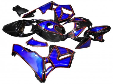 Preisgünstige Honda CBR600RR Motorrad Verkleidung 2005-2006 - Blau Schwarz mit Rot Linie