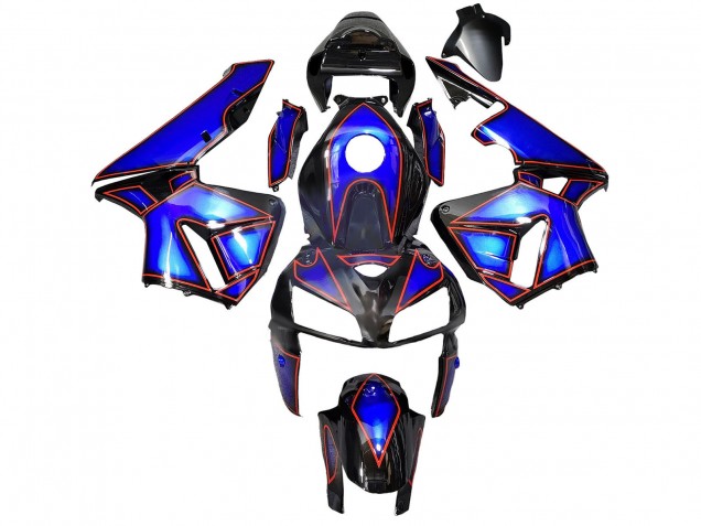 Preisgünstige Honda CBR600RR Motorrad Verkleidung 2005-2006 - Blau Schwarz mit Rot Linie