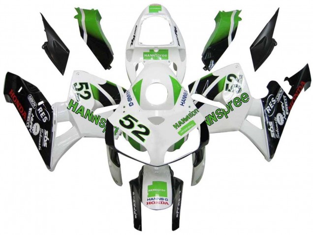 Preisgünstige Honda CBR600RR Motorrad Verkleidung 2005-2006 - Grun Weiss Schwarz hannspree 52