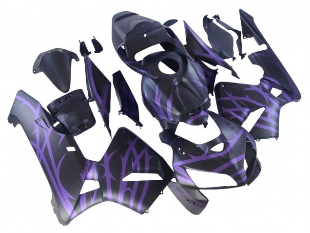 Preisgünstige Honda CBR600RR Motorrad Verkleidung 2005-2006 - Matt Schwarz Lila
