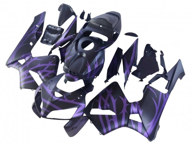 Preisgünstige Honda CBR600RR Motorrad Verkleidung 2005-2006 - Matt Schwarz Lila