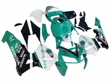 Preisgünstige Honda CBR600RR Motorrad Verkleidung 2005-2006 - Hellgrun Weiss Glanzendes Schwarz Joe Rocket