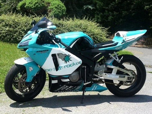 Preisgünstige Honda CBR600RR Motorrad Verkleidung 2005-2006 - Hellgrun Weiss Glanzendes Schwarz Joe Rocket