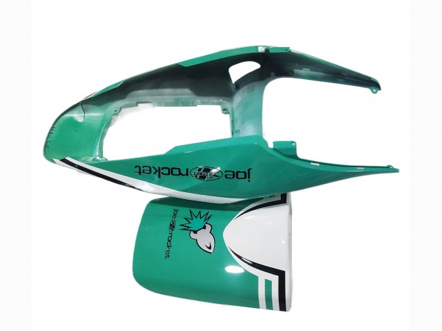 Preisgünstige Honda CBR600RR Motorrad Verkleidung 2005-2006 - Hellgrun Weiss Glanzendes Schwarz Joe Rocket
