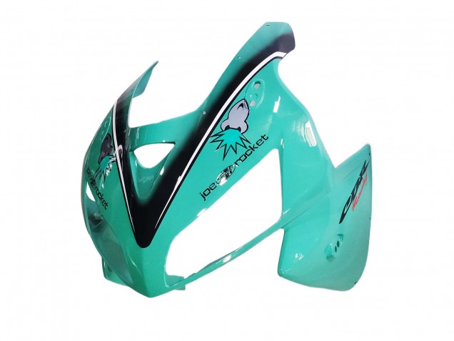 Preisgünstige Honda CBR600RR Motorrad Verkleidung 2005-2006 - Hellgrun Weiss Glanzendes Schwarz Joe Rocket