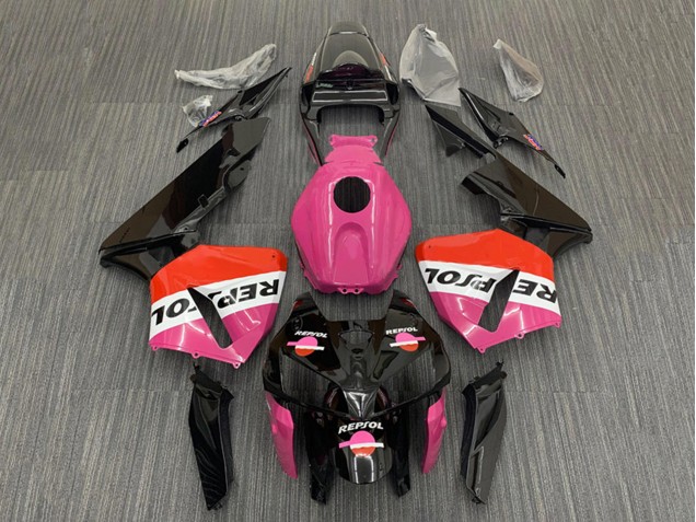 Preisgünstige Honda CBR600RR Motorrad Verkleidung 2005-2006 - Rosa Rot Schwarz Repsol