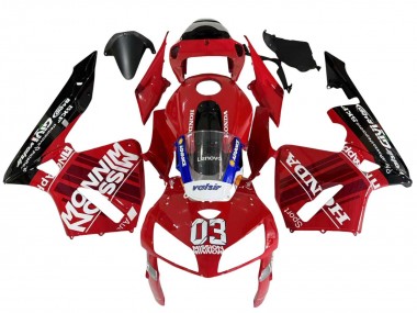 Preisgünstige Honda CBR600RR Motorrad Verkleidung 2005-2006 - Rot Schwarz Valsir 03