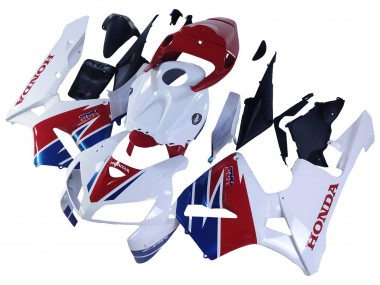 Preisgünstige Honda CBR600RR Motorrad Verkleidung 2005-2006 - Weiss Rot Blau HRC