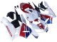 Preisgünstige Honda CBR600RR Motorrad Verkleidung 2005-2006 - Weiss Rot Blau HRC