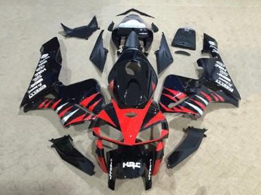 Preisgünstige Honda CBR600RR Motorrad Verkleidung 2005-2006 - Glanzendes Schwarz Rot Weiss HRC