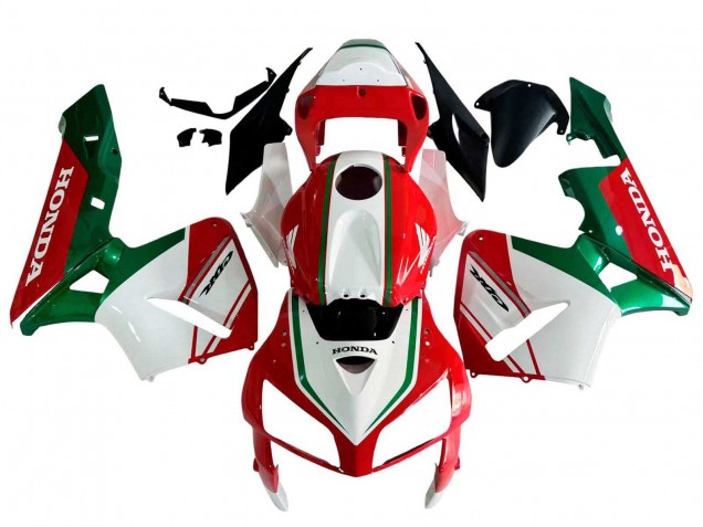 Preisgünstige Honda CBR600RR Motorrad Verkleidung 2005-2006 - Rot Weiss Grun