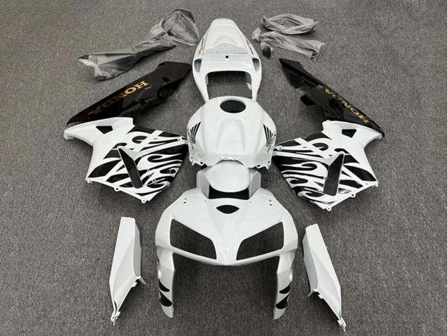 Preisgünstige Honda CBR600RR Motorrad Verkleidung 2005-2006 - Weiss Schwarz