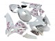 Preisgünstige Honda CBR600RR Motorrad Verkleidung 2005-2006 - Weiss mit Cherry Blossom