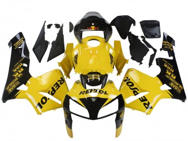 Preisgünstige Honda CBR600RR Motorrad Verkleidung 2005-2006 - Gelb Schwarz Repsol