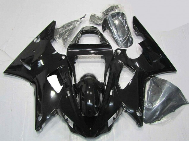 Preisgünstige Yamaha YZF R1 Motorrad Verkleidung 2000-2001 - Glanzendes Schwarz