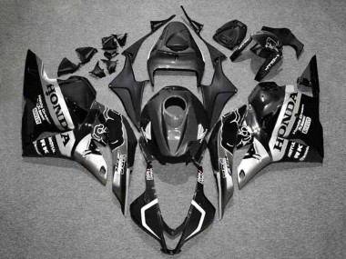 Preisgünstige Honda CBR600RR Motorrad Verkleidung 2009-2012 - Silber Glanzendes Schwarz HRC
