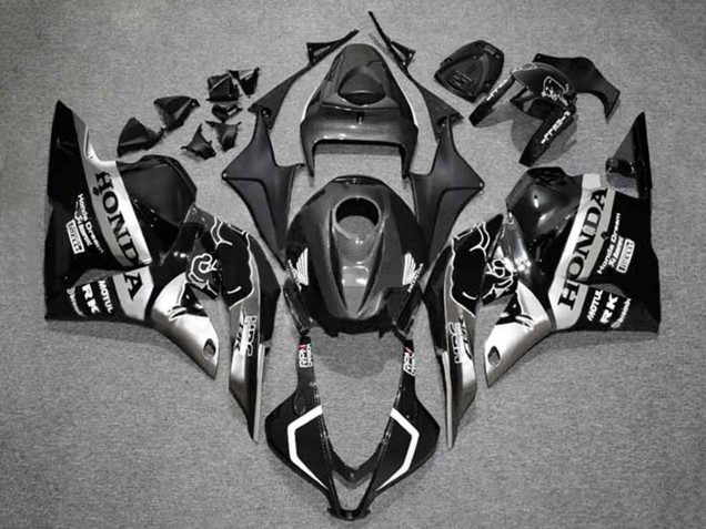 Preisgünstige Honda CBR600RR Motorrad Verkleidung 2009-2012 - Silber Glanzendes Schwarz HRC