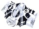 Preisgünstige Honda CBR600RR Motorrad Verkleidung 2013-2023 - Weiss Glanzendes Schwarz Repsol