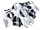 Preisgünstige Honda CBR600RR Motorrad Verkleidung 2013-2023 - Weiss Glanzendes Schwarz Repsol