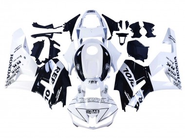 Preisgünstige Honda CBR600RR Motorrad Verkleidung 2013-2023 - Weiss Glanzendes Schwarz Repsol