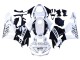 Preisgünstige Honda CBR600RR Motorrad Verkleidung 2013-2023 - Weiss Glanzendes Schwarz Repsol