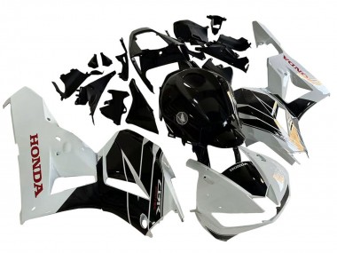 Preisgünstige Honda CBR600RR Motorrad Verkleidung Kit 2013-2023 - Weiss Glanzendes Schwarz