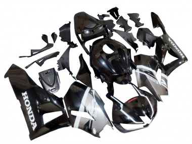 Preisgünstige Honda CBR600RR Motorrad Verkleidung 2013-2023 - Silber Glanzendes Schwarz