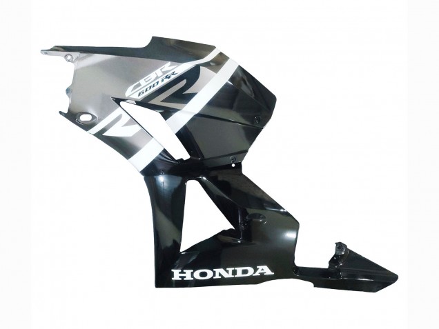Preisgünstige Honda CBR600RR Motorrad Verkleidung 2013-2023 - Silber Glanzendes Schwarz