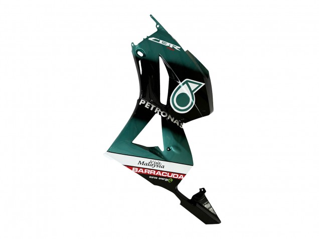 Preisgünstige Honda CBR600RR Motorrad Verkleidung 2013-2023 - Blau Grun Blau Glanzendes Schwarz Petronas 20